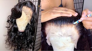 How To Bleach Knots & Pluck Frontal +Style | Beginner Friendly |Ft. Tinashe Hair|