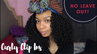 Natural Looking Extensions. No Leave Out! Curly Clip-Ins Hairstyle | Hergivenhair