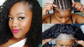 How To Slay Kinky Curly Lace Frontal Sewin (Start To Finish Installation)