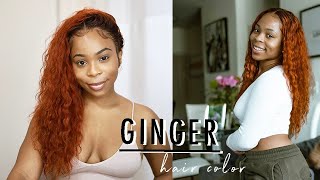 Easy Ginger & Cajun Hair Color | How To Lift Black Hair Color | Omgqueen