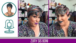 Zury Sis Razor Chic Boni Wig | Som Rt Starburst Rainbow Pixie Zury Sis Boni Wig