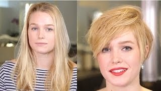 Long To Sexy Short Haircut Makeover