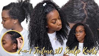 New Real Thin 3D Hd Lace Wig Deep Part Undetectable Scalp Knots  2-In-1 Texture Curly Wig Idnhair