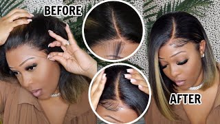 Straight Out The Box | Easy Install + Clean Natural Hairline | Side Part Bob Wig | Hairvivi