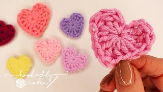 How To Crochet A Heart In Just 2 Minutes!