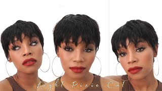Pixie Cut Wig Easy Install & First Impressions Review Ft. Shara Hair