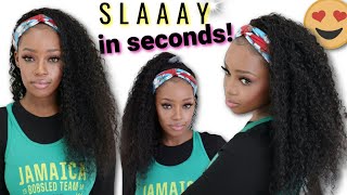 Affordable Option For Headband Wig Needs! Quick Water Wave Slay! | Mary K. Bella | Klaiyi Hair