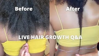 Live Hair Growth Q&A!!!