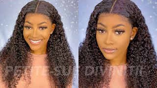Voluminous Kinky Curly Lace Front Wig Ft. Isee Hair  | Petite-Sue Divinitii