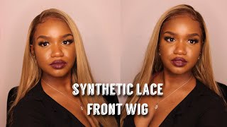 Under $50 Blonde Synthetic Lace Front Amazon Wig | Krysmma