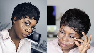 I Cut My Hair??? Diy Pixie Cut Wig In 30 Minutes - Outre 27 Piece || Theadetomi
