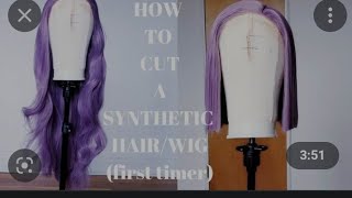 How To Cut Your Synthetic Wig Into A Blunt Bob//Unapologetically Cage