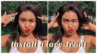 Lace Front Where??! || Invisilace Human Hair Lace-Front Wig Review Ft. Ashley // Ad