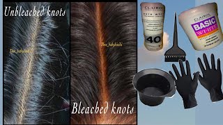 How To Bleach Knots On Lace Front Wig Beginner-Friendly/*Very  Detailed*/Ft Nine20Hair (Part 1)