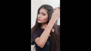 Cute Party Hairstyle | Hairstyle For Saree | #Shorts #Shortvideo #Partyhairstyle