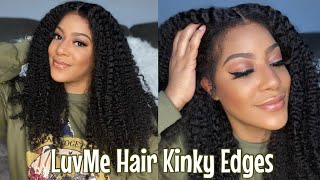 Luvme Hair Kinky Curly Unit With Kinky Edges | Big Hair Don'T Care | Luvme 4C Edge Queen