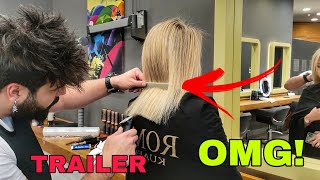 Medium Haircuts For Women  Color Transformation / Asmr Real Barber Sound / Trailer