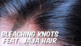 Bleaching Knots On Lace Front Wig For The First Time Feat. Jaja Hair | X_Incrediblel