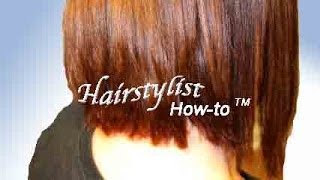 Asymmetrical Haircut, Medium Length (Hair Tutorial) Razor And Texture
