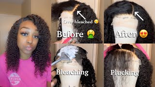 Watch Me Customize & Install This Kinky Curly Closure Wig Ft Luvme Hair