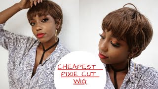 Cheapest Pixie Cut Wig Ever//Try On//||Vivy Mutheu||