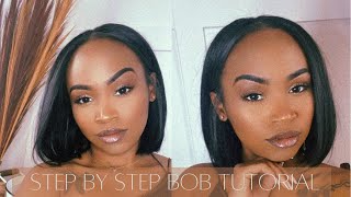 Bob Tutorial | Step By Step Quick Weave | How I Do My Quick Weave Bob