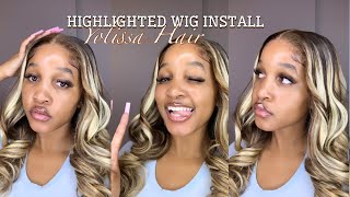 Best Highlight Wig Ever 2022 New Blonde Wig Install Ft Yolissa Hair