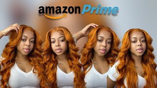 Bomb Ginger Wig Install | Big Curls + Layers | Ft Unice Hair Amazon