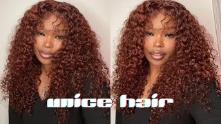 Favorite Fall Color Reddish Brown Breeze Wig Install Ft Unice Hair