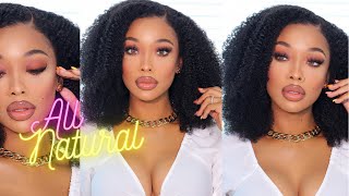 Natural And Flawless Curls! Realistic Wash And Go !Kinky Curly Lace Front Wig| Curls Curls