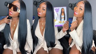 Sensationnel Butta Lace | Straight 32 Inches  | Divatress (Human Hair Blend Hd Lace Wig)