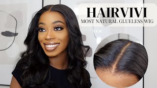 Glueless Hd Lace Wig Install | Best Natural Wig For Beginners | Hairvivi 2022