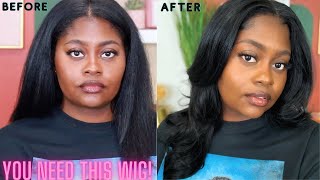 Easy Step By Step V- Part Wig Install | Unice Hair | Glueless Wig  No Frontal Needed!