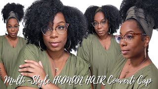 Daily Wig! No Lace No Glue Human Hair Converti Cap Kinky Curly Half Wig Many Styles Myqualityhair