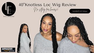 Amazon Knotless Faux Locs Wig Install - Realistic - Step By Step - Beginner Friendly