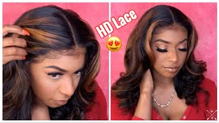Affordable Hd Human Hair Lace Frontal Wig | The Perfect Blonde Highlights | Victoria'S Wig Revi