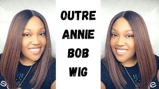 $30 Outre Annie Bob 12" Synthetic Hd Transparent Lace Wig | Glueless Lace Wig |Samsbeauty.Com