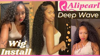 Watch Me Install The Perfect Hd Lace Deep Wave Wig + Honest Review | Alipearl Hair