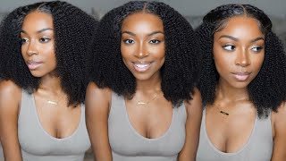 Easy Wig Install! 5X5 Lace Closure Wig Kinky Curly Human Hair  | Eayon Hair