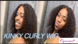 Unboxing + Intial Review: Cynosure Kinky Curly 13 X 6 Lace Front Wig 150% Density