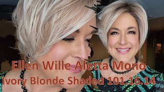 Ellen Wille Aletta In Ivory Blonde Shaded 101.16.14 | Brand New Style | Short Asymmetrical Bob