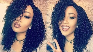 $30 Pre-Tweezed Flawless Part Kinky-Curly Lace Wig - Divatress.Com