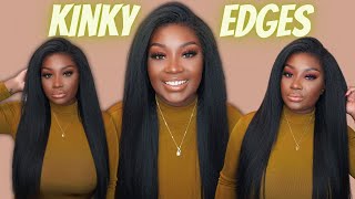 You Need This Kinky Edges Wig!  Realistic Hairline + Texture Ft Ilikehair