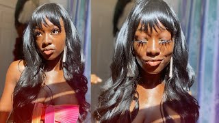 My First Wig With Bangs   $19 Sensationnel Tamira Wig! Where To Buy Affordable Wigs Online