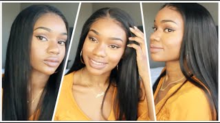 My Fav Straight Human Hair Lace Frontal Wig  #Shortvideo #13X4Lacefrontal #Straighthair