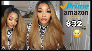 $32 Honey Blonde 24 Inch Straight Wig From Amazon