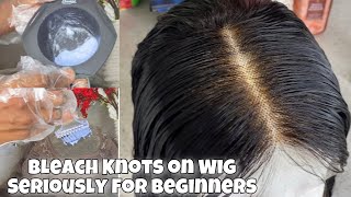 Step By Step: Bleaching Knots Technique On Lace Front Wigs For Beginners