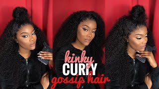 Watch Me Install And Style This Kinky Curly Hair (Lace Frontal) From Aliexpress Gossip Hair