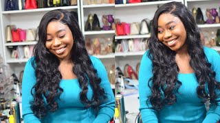 Silky Wavy Side Part 5X5 Closure Wig Install | Beginner Friendly Step By Step Ft. Asteria Hair