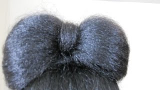 Bow Bun-Medium To Long Hair
